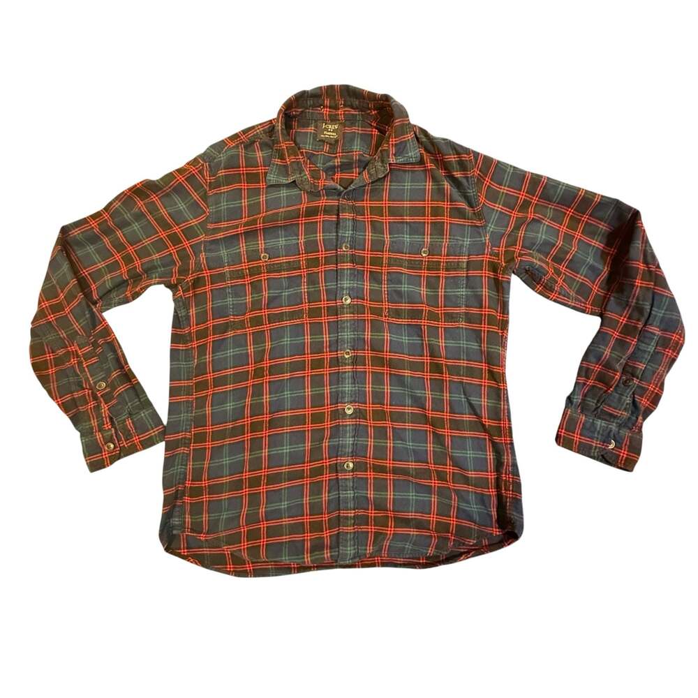 J.Crew Flannel Plaid Button Down Shirt Size L